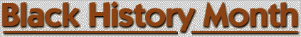 Black History Month banner